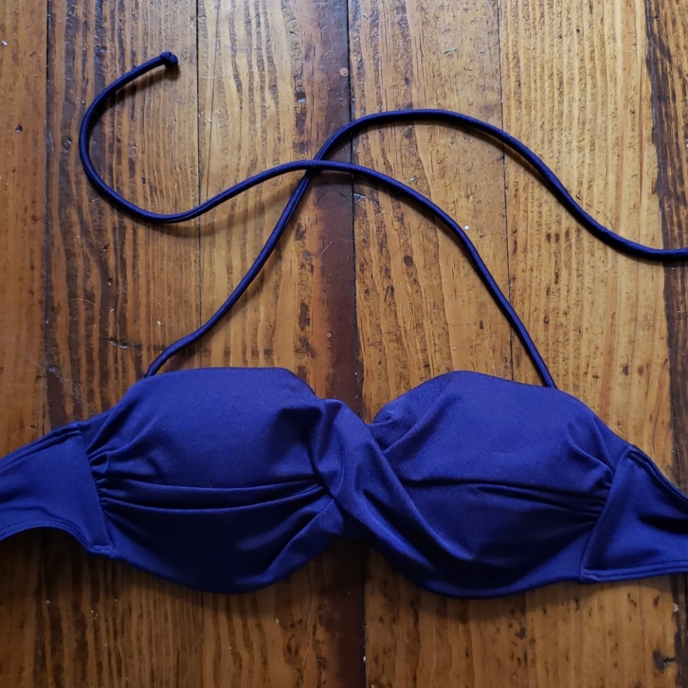 Victoria's Secret 32B dark purple swim top